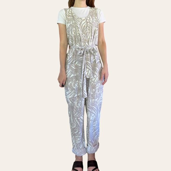 90s/2000s boho patterned vintage jumpsuit - Picture 4 of 7